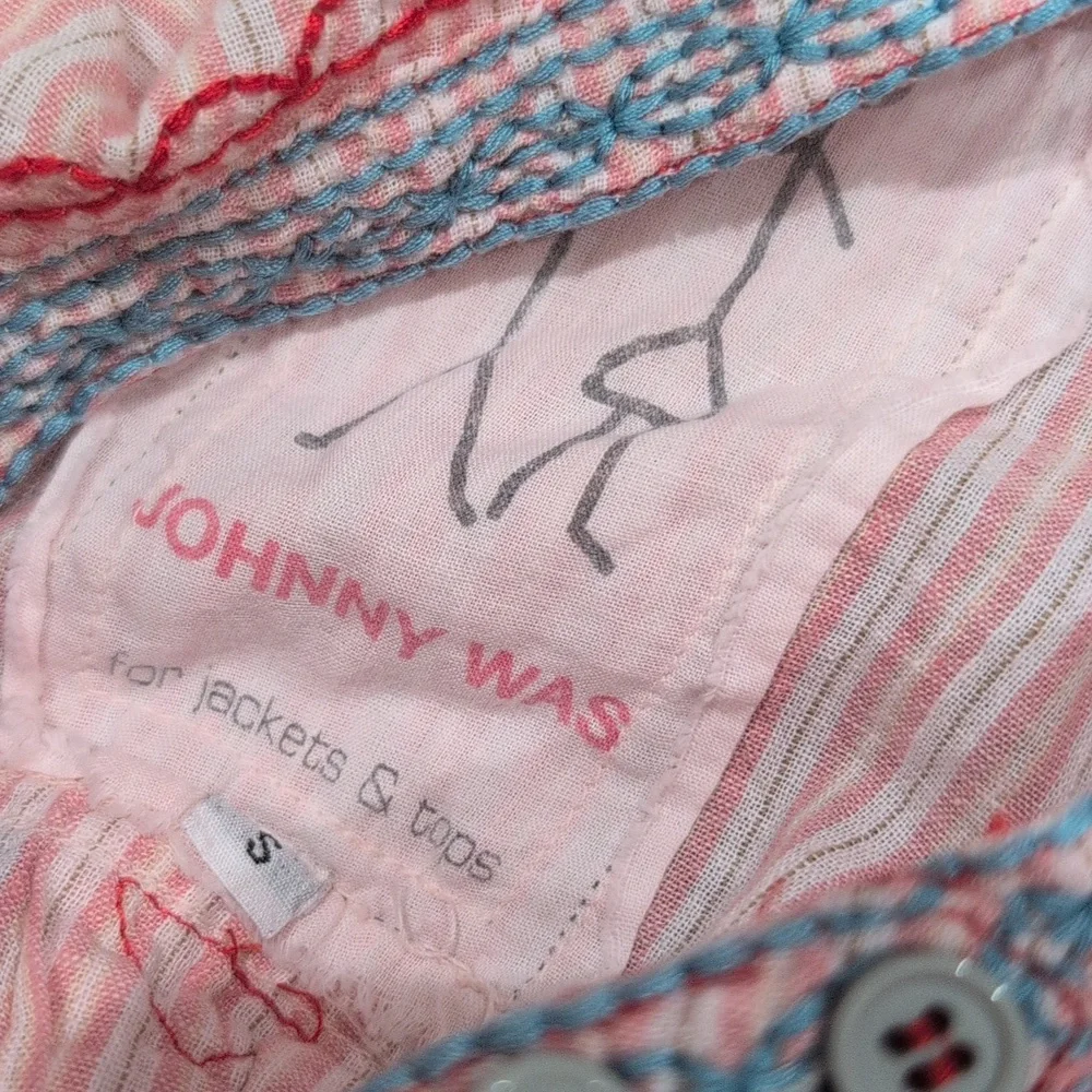Johnny Was For Jackets And Tops Embroidered Oversized Tunic Small - Picture 7 of 7